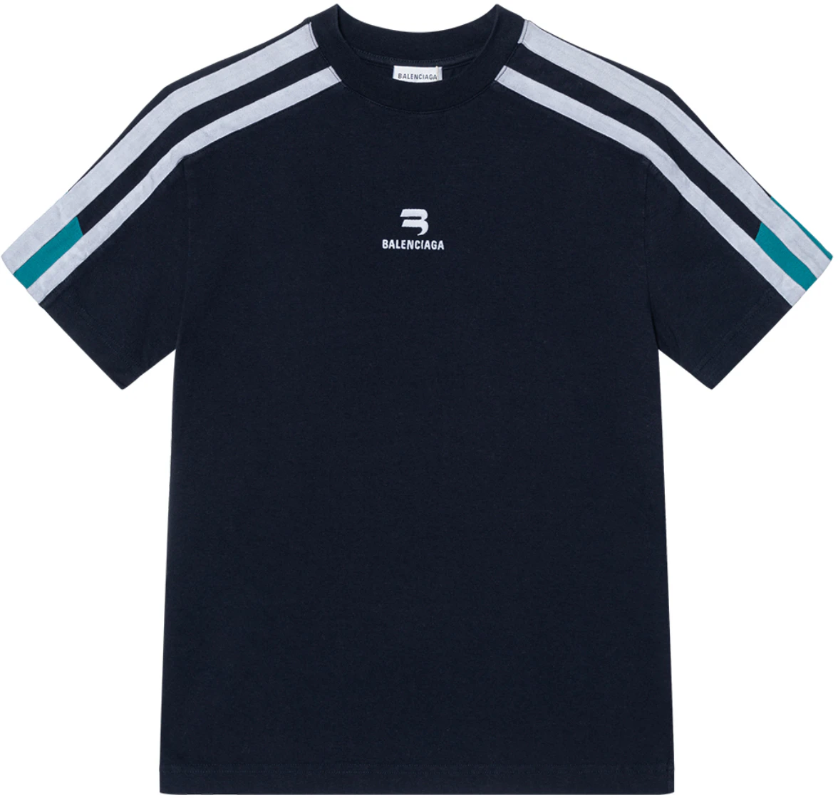 balenciaga-fw-22-navy-blue-logo-print-striped-slim-fit-crewneck-t-shirt-704070-tmvg-40470