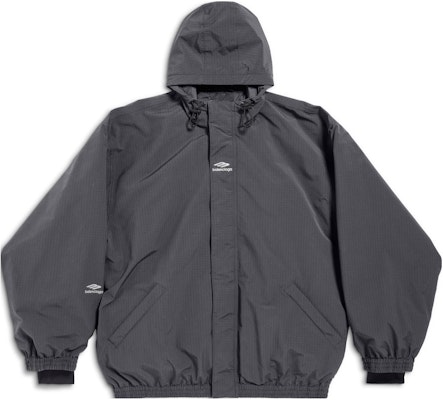 발렌시아가 그레이 로고 프린트 후드 스키 재킷 파카 코트. 773988TPO411441 Order 발렌시아가 그레이 로고 프린트 후드 스키 재킷 파카 코트. 773988TPO411441