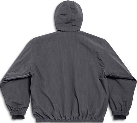 발렌시아가 그레이 로고 프린트 후드 스키 재킷 파카 코트. 773988TPO411441 Lookbook 발렌시아가 그레이 로고 프린트 후드 스키 재킷 파카 코트. 773988TPO411441