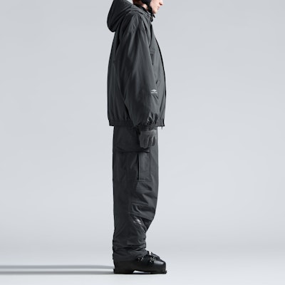 발렌시아가 그레이 로고 프린트 후드 스키 재킷 파카 코트. 773988TPO411441 Details for 발렌시아가 그레이 로고 프린트 후드 스키 재킷 파카 코트. 773988TPO411441