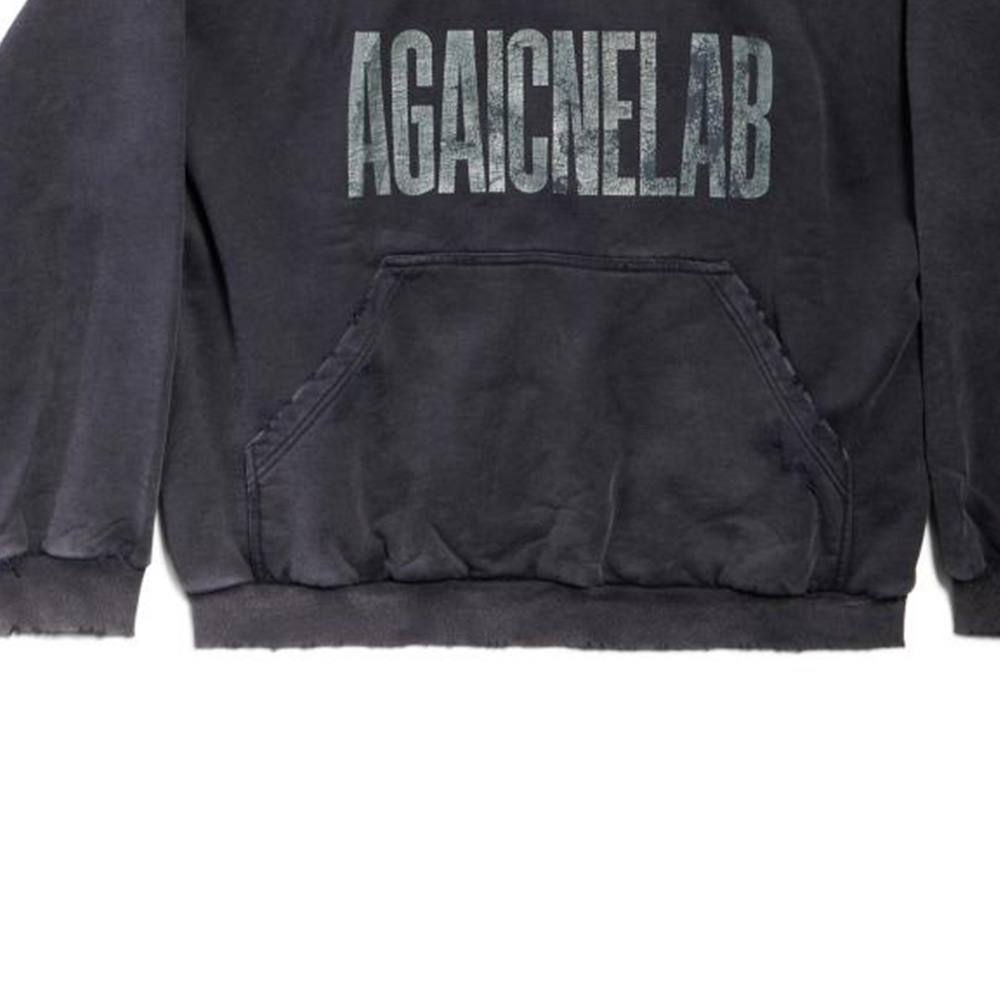 Balenciaga  Gray Oversized Hoodie with Letter Print. 803265TRVA21576 圖 5