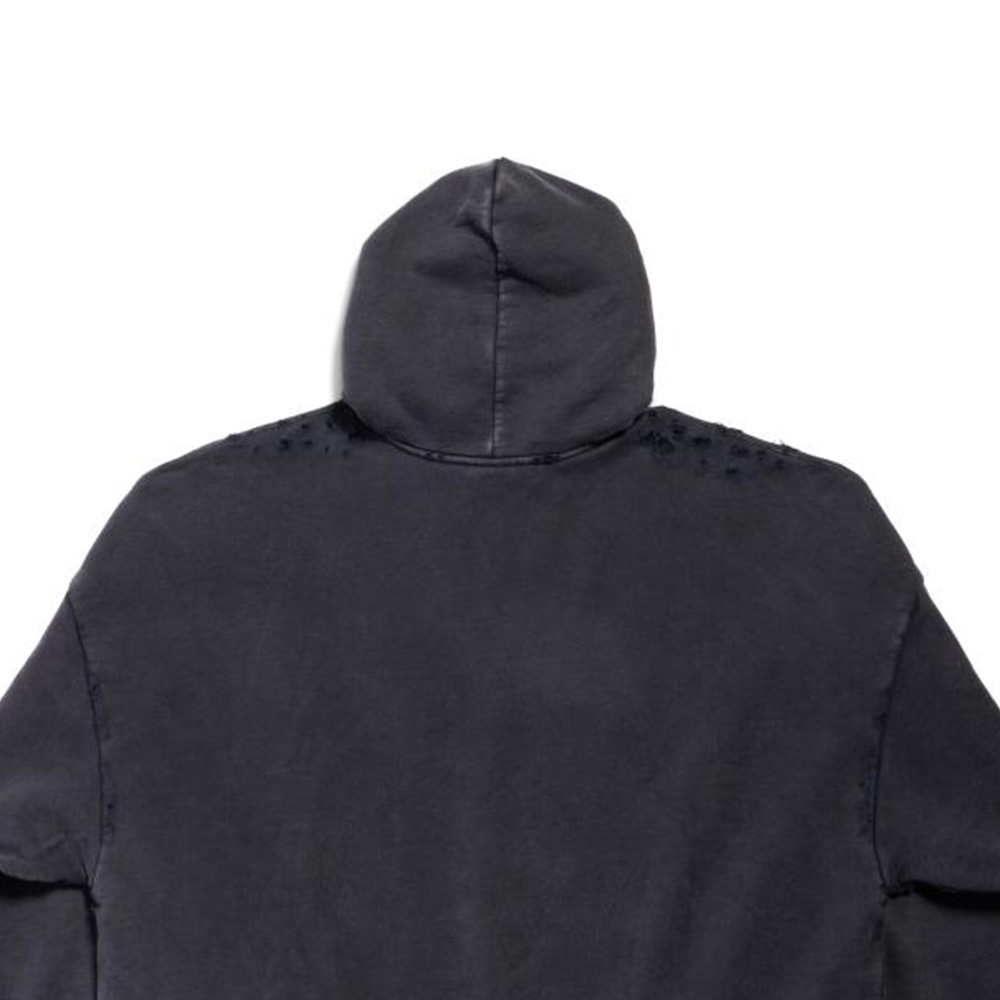 Balenciaga  Gray Oversized Hoodie with Letter Print. 803265TRVA21576 圖 6