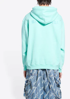 Balenciaga 綠色連帽衫 純色設計及品牌標誌款式. 600583TLVB83062 Shop Balenciaga 綠色連帽衫 純色設計及品牌標誌款式. 600583TLVB83062