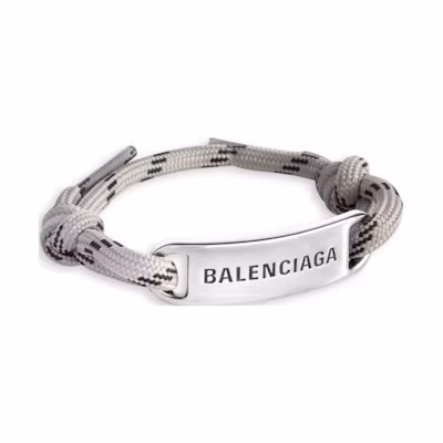 Balenciaga Grey Bracelet with Letter Logo Design. 656418TVX4S1075