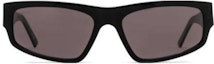 Lookbook Balenciaga Irregular Acetate Black Sunglasses with Side Logo. BB0305S006