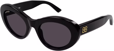 Balenciaga Irregular Acetate Sunglasses with Side Logo in Black. BB0294SK001 Balenciaga Irregular Acetate Sunglasses with Side Logo in Black. BB0294SK001