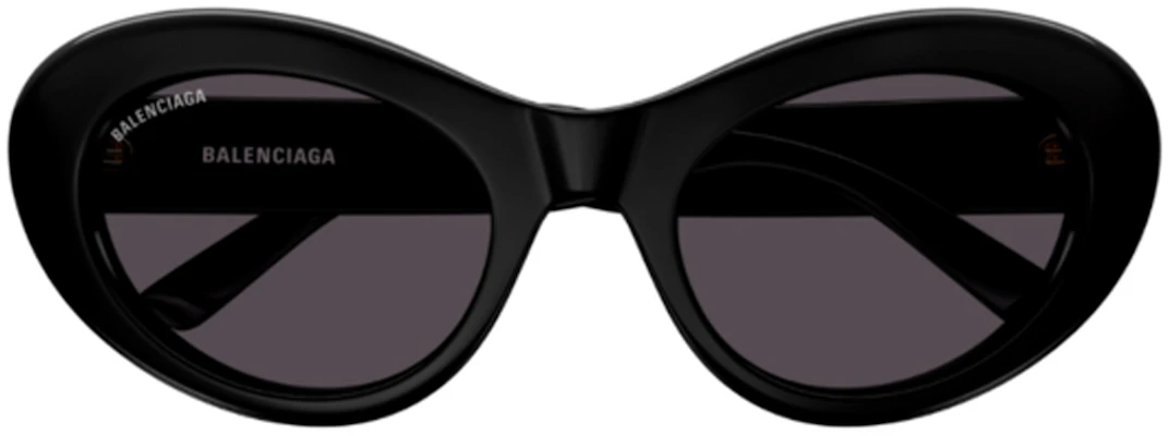 Balenciaga Kacamata Hitam Acetate Tidak Beraturan dengan Logo Samping. BB0294SK001 Shop Balenciaga Kacamata Hitam Acetate Tidak Beraturan dengan Logo Samping. BB0294SK001