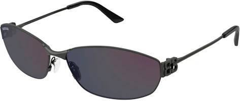 Balenciaga Irregular Sunglasses Black with Metal Logo Temple Design. BB0336S002 Balenciaga Irregular Sunglasses Black with Metal Logo Temple Design. BB0336S002