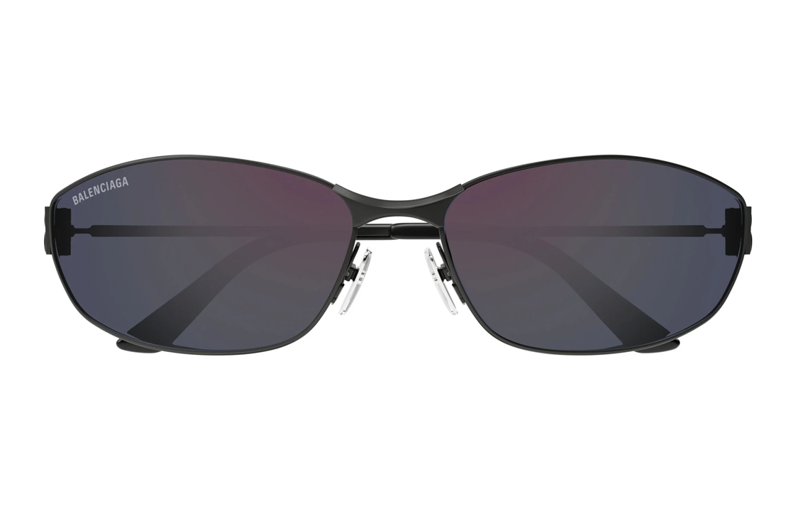 Balenciaga  Irregular Sunglasses Black with Metal Logo Temple Design. BB0336S002 圖 3