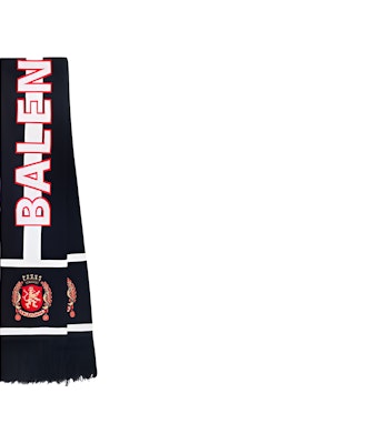 巴黎世家字母标识深蓝色羊毛围巾 778772484B01077 Buy 巴黎世家字母标识深蓝色羊毛围巾 778772484B01077