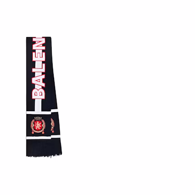 Balenciaga Letter Logo Navy Blue Wool Scarf. 778772484B01077