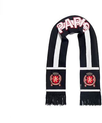 巴黎世家字母标识深蓝色羊毛围巾 778772484B01077 Lookbook 巴黎世家字母标识深蓝色羊毛围巾 778772484B01077