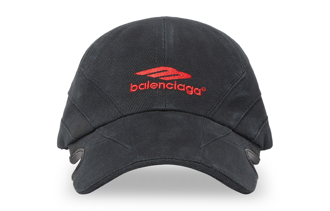 Balenciaga  Logo Cotton Cap Black 719285410B21000