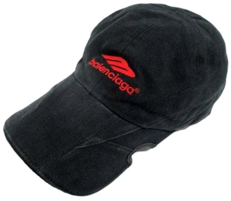 Balenciaga Logo Cotton Cap Black 719285410B21000 Details for Balenciaga Logo Cotton Cap Black 719285410B21000