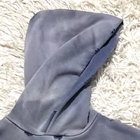 Shop Balenciaga 復古漸層標誌連帽衫 藍色 常規版型 761458TPVD64313