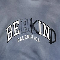 Sizing Balenciaga 復古漸層標誌連帽衫 藍色 常規版型 761458TPVD64313
