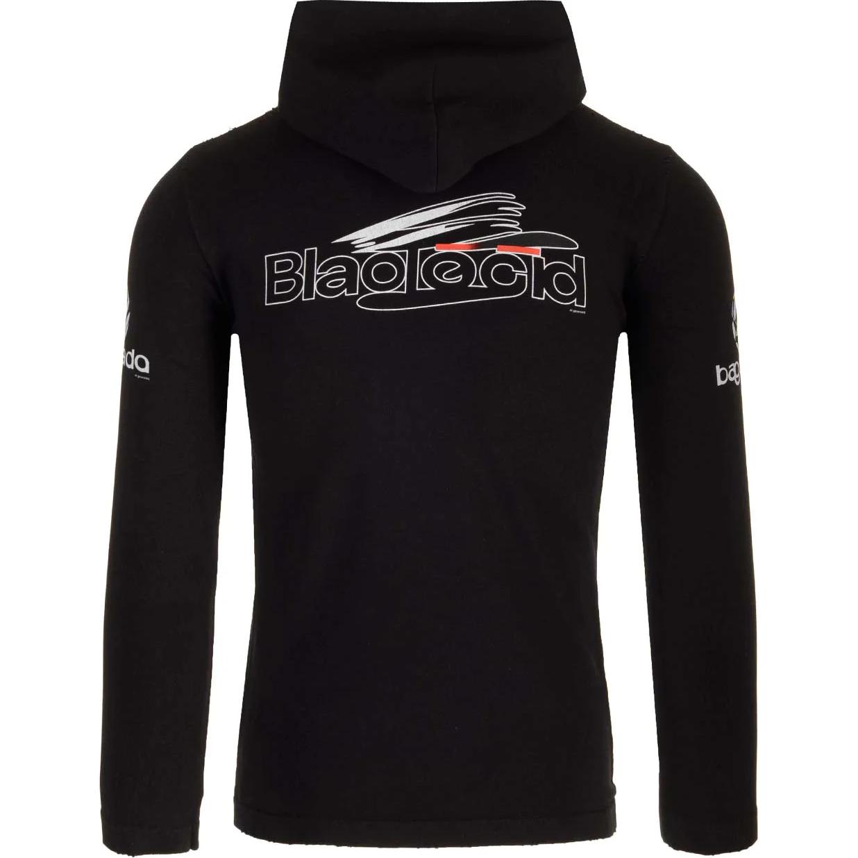 Lookbook Sudadera con logo de Balenciaga, negra, corte regular. 790374TQVG29034