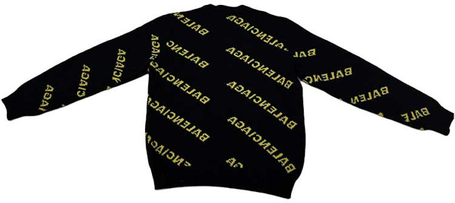 발렌시아가 로고 니트 크루넥 스웨터 레귤러 핏 블랙 547831T4731075 Lookbook 발렌시아가 로고 니트 크루넥 스웨터 레귤러 핏 블랙 547831T4731075