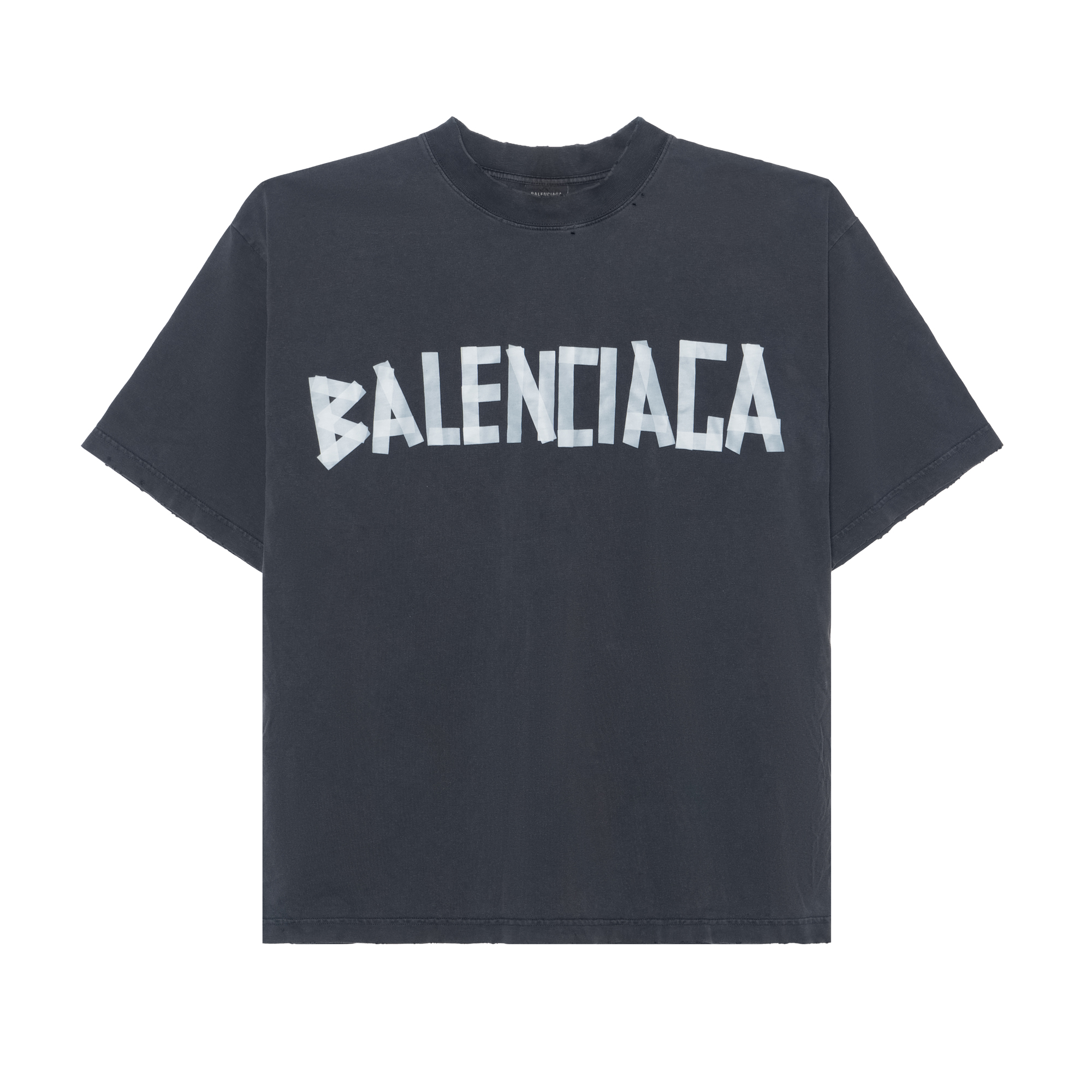 Balenciaga  Logo Oversized Black T-Shirt. 764235TRVK11041