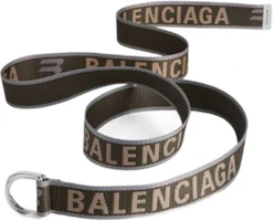 Order Cinturón Balenciaga Logo Poliéster Verde Oscuro 3.5CM Ancho 703137210AA3561