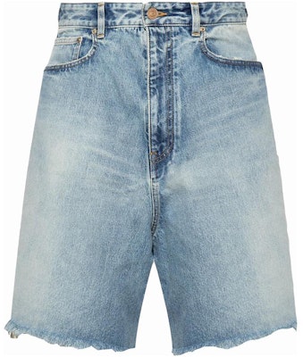 Balenciaga 中腰藍色做舊牛仔短褲 常規版型。 697835TDW143341 Order Balenciaga 中腰藍色做舊牛仔短褲 常規版型。 697835TDW143341