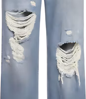 Details for Balenciaga 中腰做舊扣直筒牛仔褲 藍色 745151THW254245