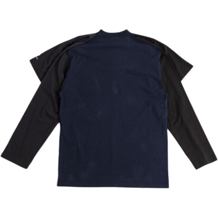Balenciaga  Multicolor Long Sleeve Oversized T-Shirt Dual Sleeve Design. 790370TPVG099034