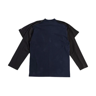 Balenciaga Multicolor Long Sleeve Oversized T-Shirt Dual Sleeve Design. 790370TPVG099034