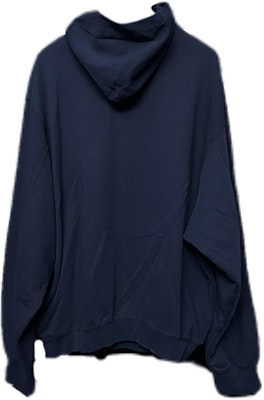 巴黎世家海军蓝宽松字母印花连帽衫 729361TNVL24450 Lookbook 巴黎世家海军蓝宽松字母印花连帽衫 729361TNVL24450