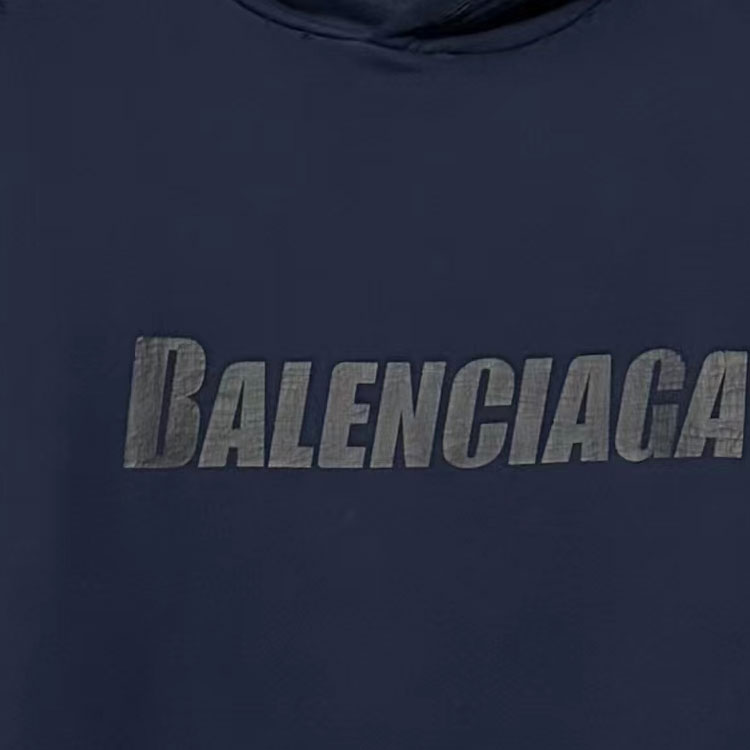 Purchase 巴黎世家海军蓝宽松字母印花连帽衫 729361TNVL24450