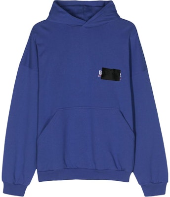 巴黎世家海军蓝宽松连帽套头衫卫衣 739024UTNVG24019 Buy 巴黎世家海军蓝宽松连帽套头衫卫衣 739024UTNVG24019