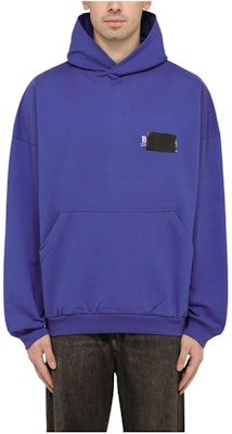 巴黎世家海军蓝宽松连帽套头衫卫衣 739024UTNVG24019 Order 巴黎世家海军蓝宽松连帽套头衫卫衣 739024UTNVG24019