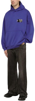 巴黎世家海军蓝宽松连帽套头衫卫衣 739024UTNVG24019 Shop 巴黎世家海军蓝宽松连帽套头衫卫衣 739024UTNVG24019