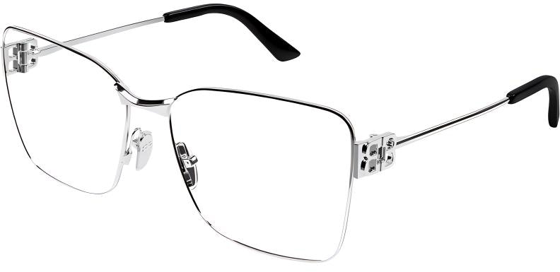 balenciaga-optical-silver-irregular-metal-glasses-with-double-b-logo-bb-0339-o002