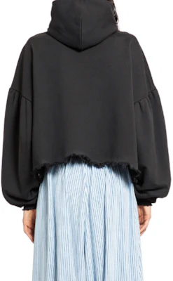 Balenciaga 寶麗嘉黑色寬版連帽衫帶標誌設計。 783397TQVS91083 Details for Balenciaga 寶麗嘉黑色寬版連帽衫帶標誌設計。 783397TQVS91083