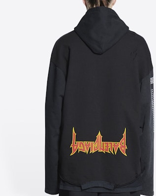 Balenciaga Oversized Black Hoodie with Reverse Letter Print. 698156TMVD11000 Purchase Balenciaga Oversized Black Hoodie with Reverse Letter Print. 698156TMVD11000