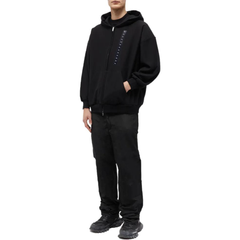Balenciaga  Oversized Black Zip-Up Hoodie. 720424TNVE61000 圖 3