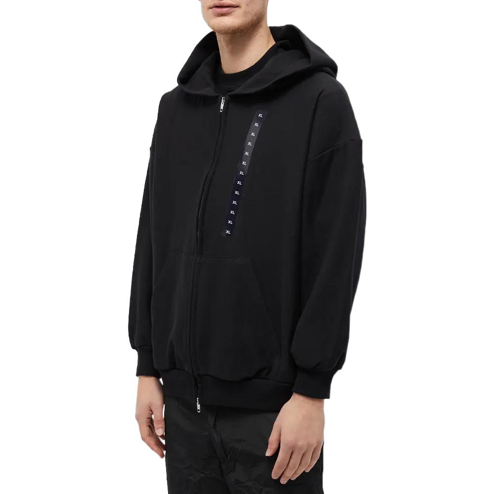 Balenciaga  Oversized Black Zip-Up Hoodie. 720424TNVE61000 圖 5