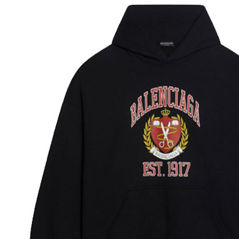 Balenciaga  Oversized Logo Print Hoodie Black. 674986TLV901076 圖 7