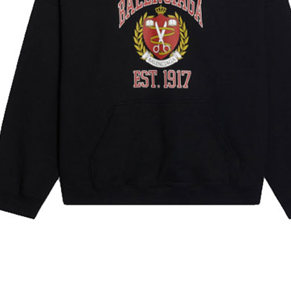 Balenciaga  Oversized Logo Print Hoodie Black. 674986TLV901076 圖 8