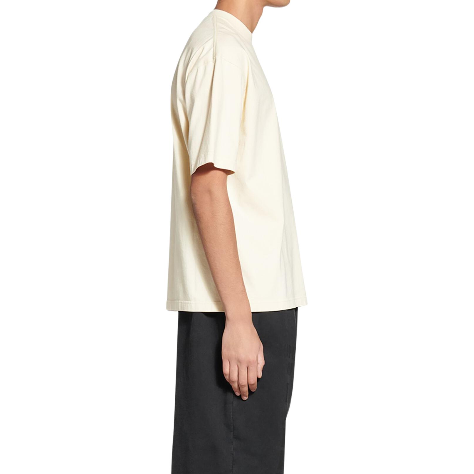 Balenciaga  Oversized Logo Print T-Shirt Light Beige Regular Fit. 612966TMVG79069 圖 5