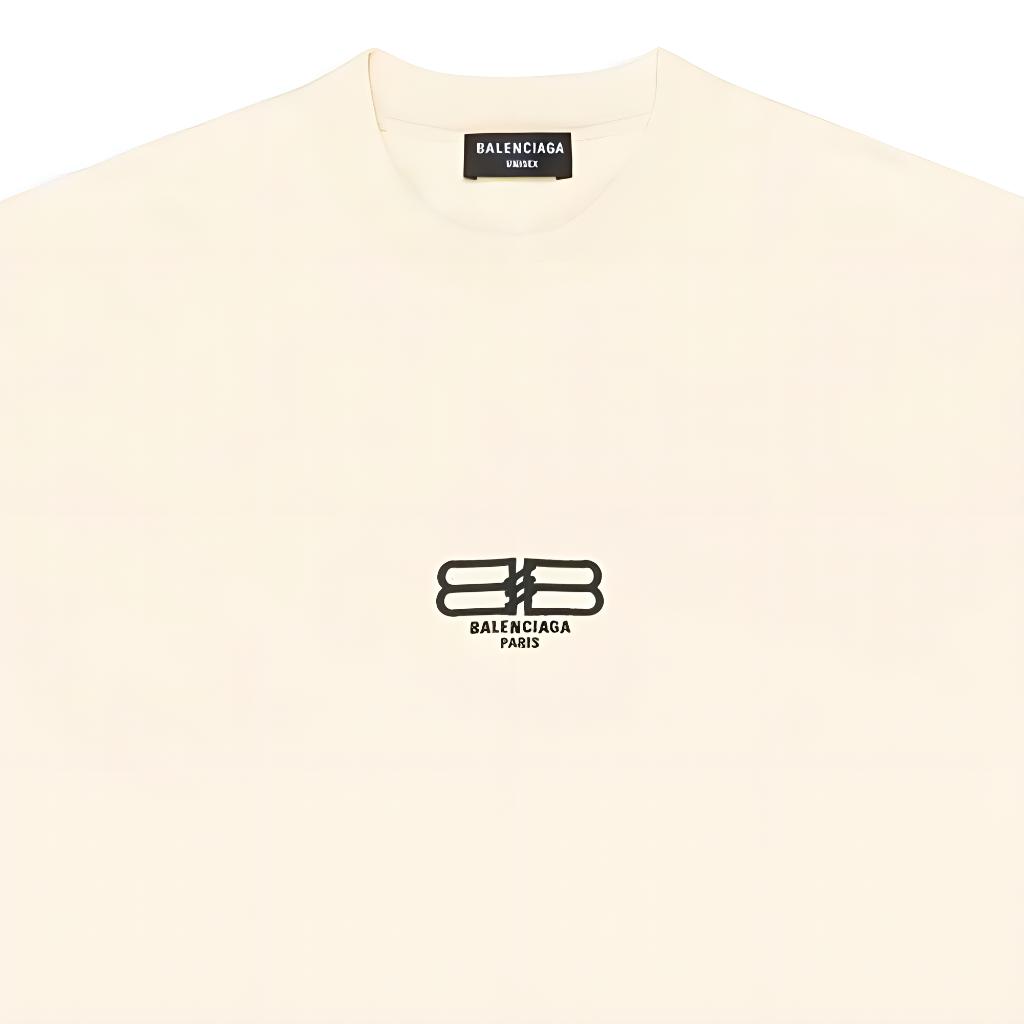 Balenciaga  Oversized Logo Print T-Shirt Light Beige Regular Fit. 612966TMVG79069 圖 8