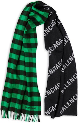 巴黎世家格纹流苏标志针织围巾 697735421B01066 Order 巴黎世家格纹流苏标志针织围巾 697735421B01066