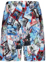 Balenciaga Postcard Print Casual Shorts Multicolor. 672410TML058470 Balenciaga Postcard Print Casual Shorts Multicolor. 672410TML058470
