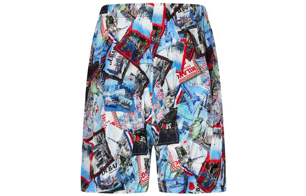 Balenciaga  Postcard Print Casual Shorts Multicolor. 672410TML058470 圖 2