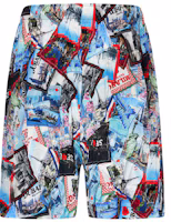 Order Balenciaga Postcard Print Casual Shorts Multicolor. 672410TML058470