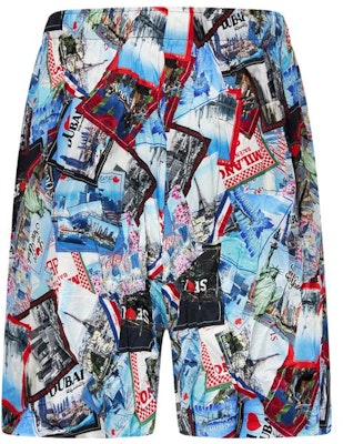 Balenciaga Postcard Print Casual Shorts Multicolor. 672410TML058470 Order Balenciaga Postcard Print Casual Shorts Multicolor. 672410TML058470