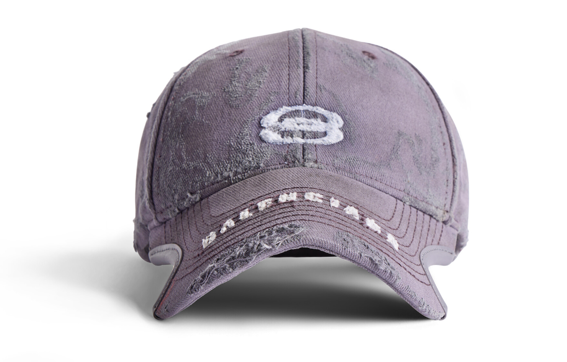 Order Balenciaga  Purple Cotton Logo Embroidered Cap. 766864410B25071