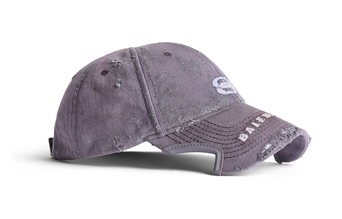 Lookbook Balenciaga  Purple Cotton Logo Embroidered Cap. 766864410B25071