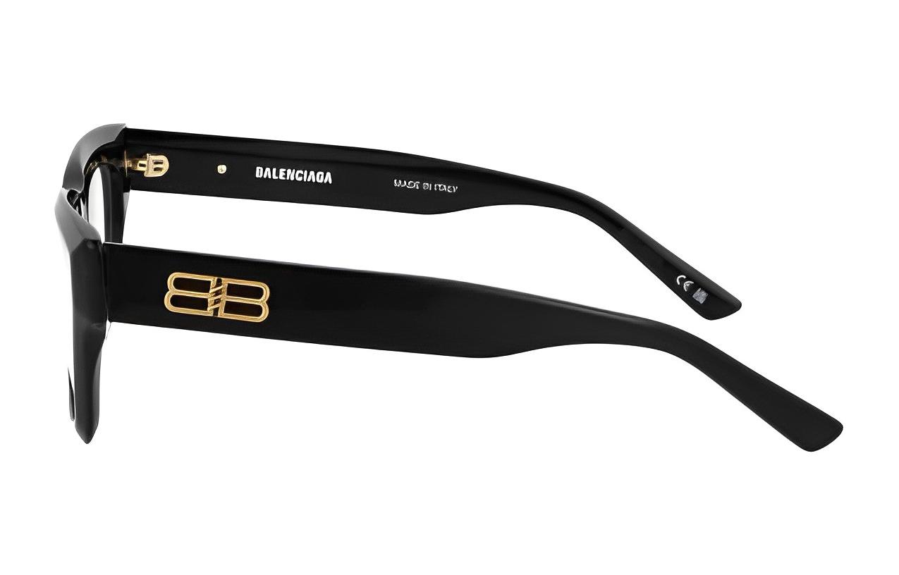 Shop Gafas Ópticas Rectangulares Balenciaga - Diseño Minimalista y Cómodo. BB0240O001